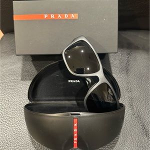 Prada Linea Rossa Black Sunglasses